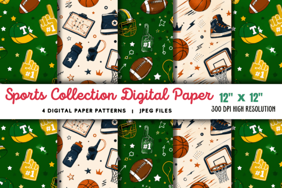 Download Sports Collection Digital Paper 5 - Collection Collection