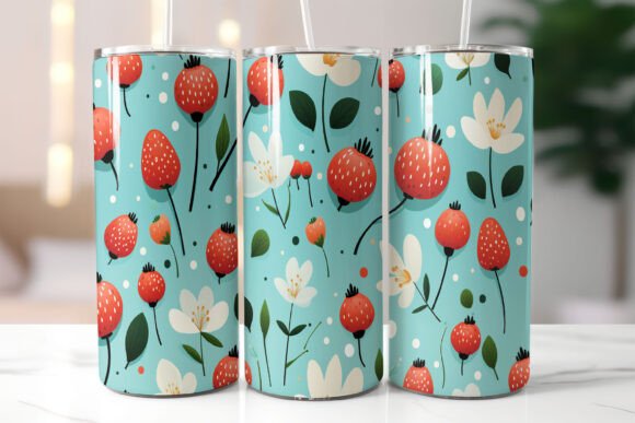 Download Playful Pattern of Red Berries - Playful pattern Collection