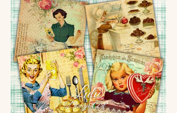 Download Retro Cooking Coasters - Premium Bundle