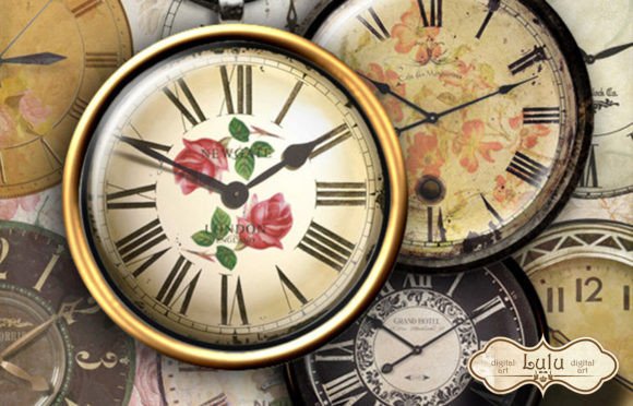 Download Vintage Clocks Circles - Premium Resources