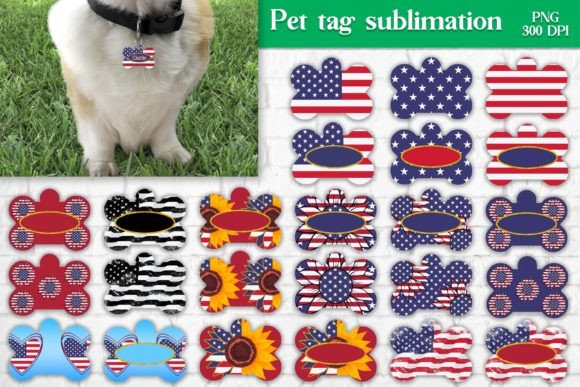Download Pet Paws Tag Sublimation Design Bundle - Premium Resources