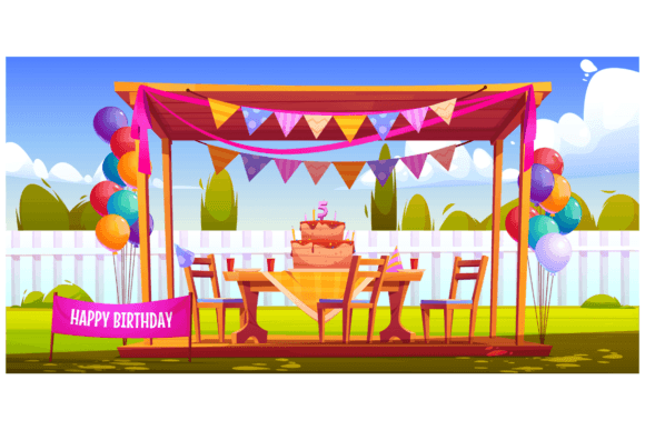 Download Kids Birthday Party Decorations in Backyard - Decoration Collection