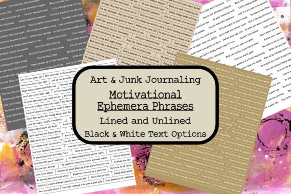 Download Junk Journal Ephemera Phrases Words Text - Phrases Collection