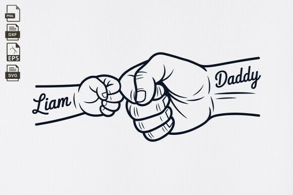 Download Father's Day Fist Bump Set, Dad Fist Bum - Dad Collection